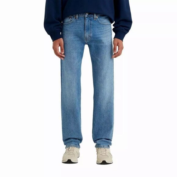 NEW Levi's Men's 505 Jeans Regular Fit Straight Leg Stretch W 30x L 32 Blue